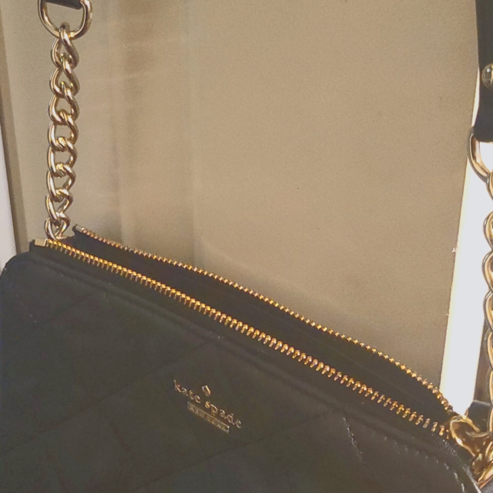 Kate Spade Black Quilted Shoulder Bag Timeless Design